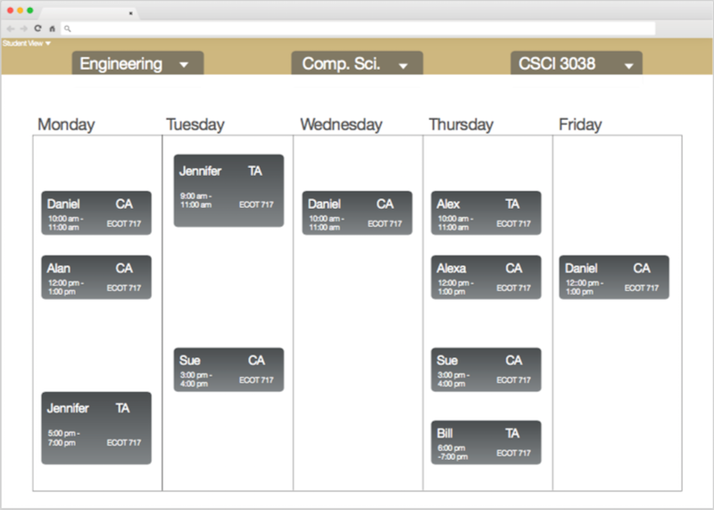 Office Hours Calendar
