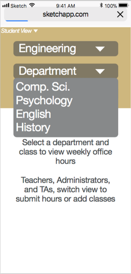 Office Hours Calendar