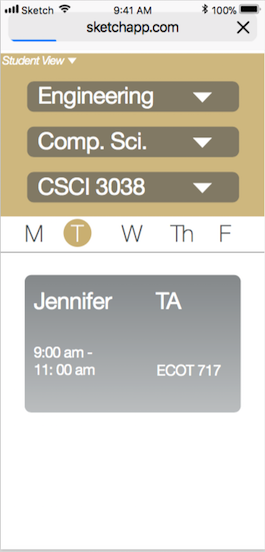 Office Hours Calendar
