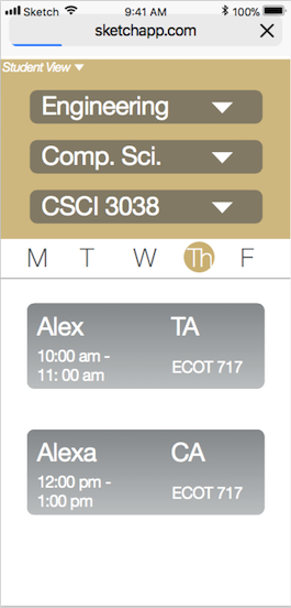 Office Hours Calendar
